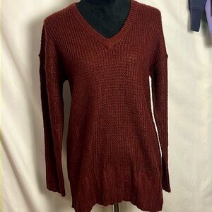 NWT A.N.A Wafflee knit V-neck sweater JC Penny Small